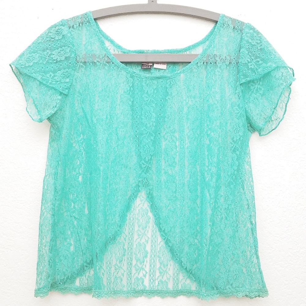 Love On a Hanger open back lace top